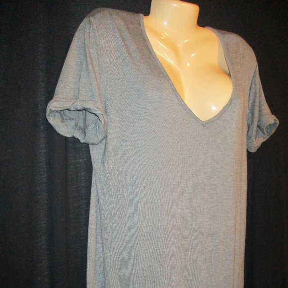 Unbranded Gray Short Sleeves Scoop Neck Pullover Casual Top -- Final Price - Picture 5 of 7